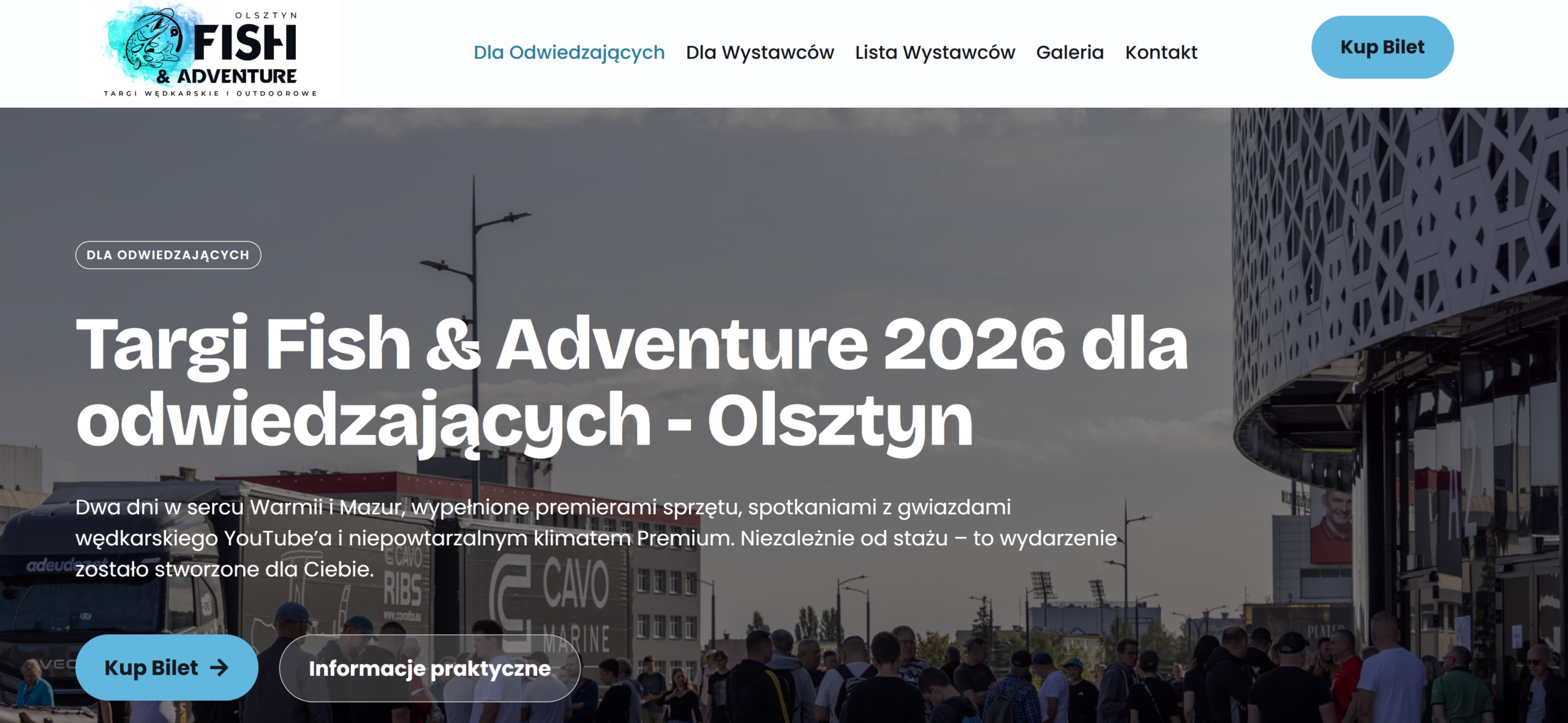 Realizacja strony: Fish & Adventure