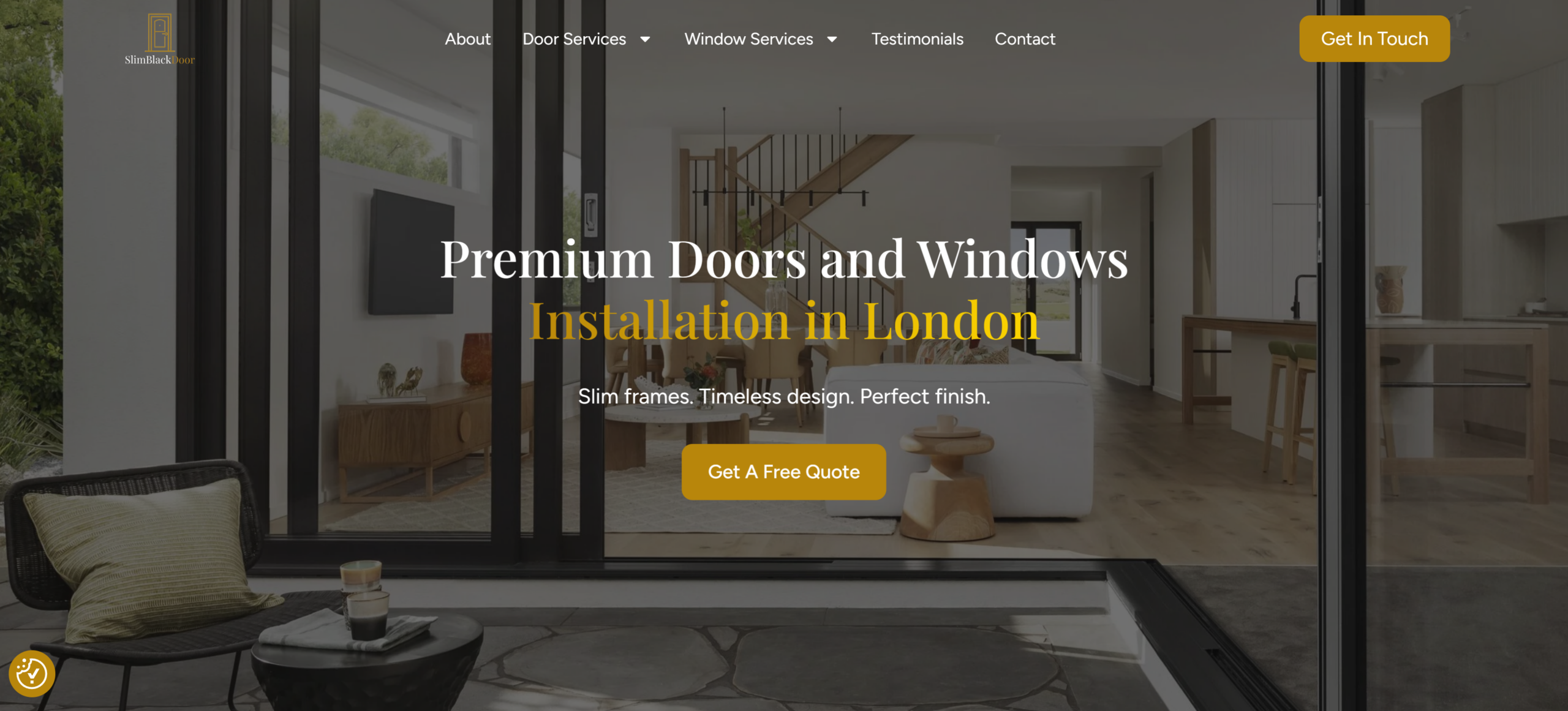 Realizacja strony: Slim Black Door